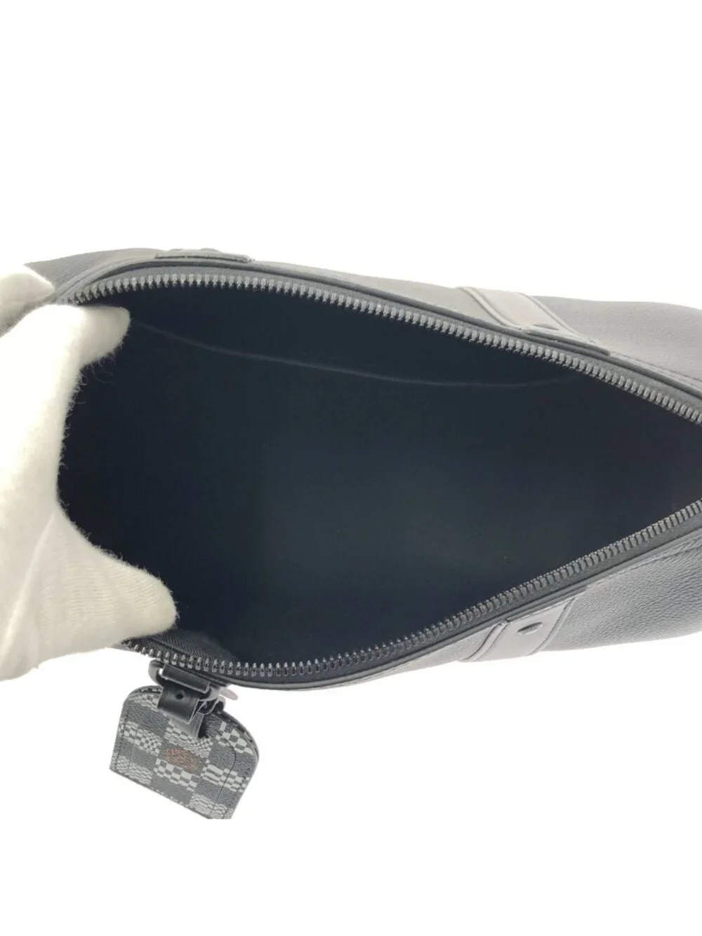Louis Vuitton Damier Distended City Keepall Shoulder Bag Black